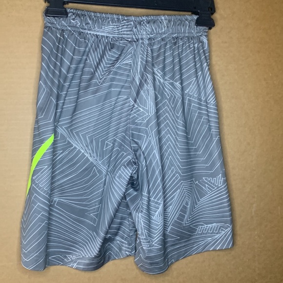 Grey/white/neon Medium Dri-Fit Athletic Boys Shorts - Picture 3 of 4